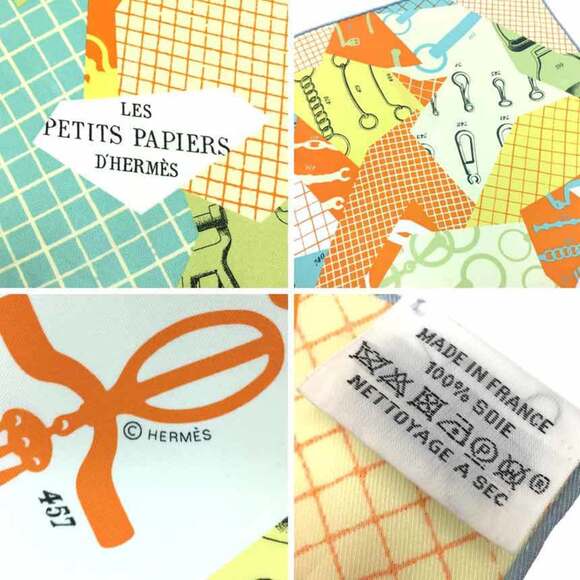 HERMES Authentic Yellow Silk Scarf - Picture 2 of 2